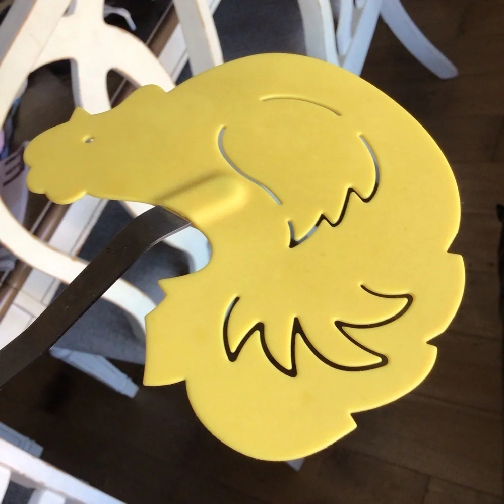 Cracker Barrel Morning Brew Yellow Rooster Silicone Spatula Farmhouse Kitchen